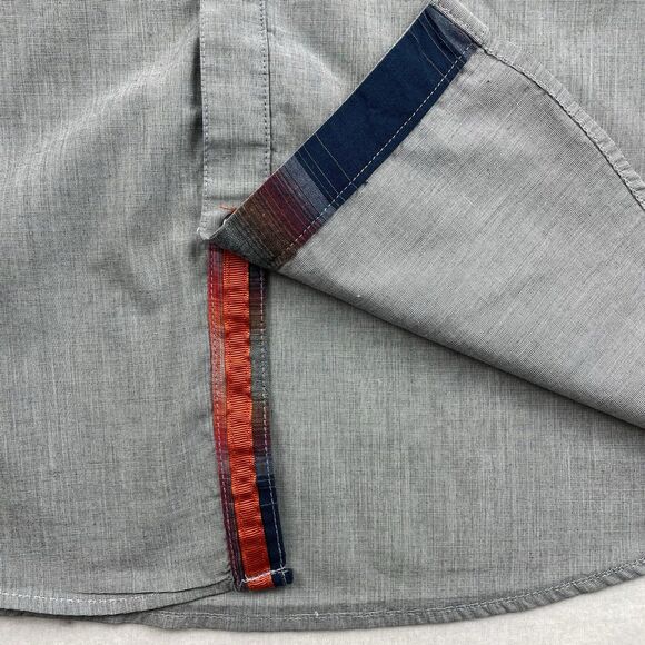 MG Black Label Men's Long Sleeve Button Down Sunset Gray-M - Picture 10 of 13